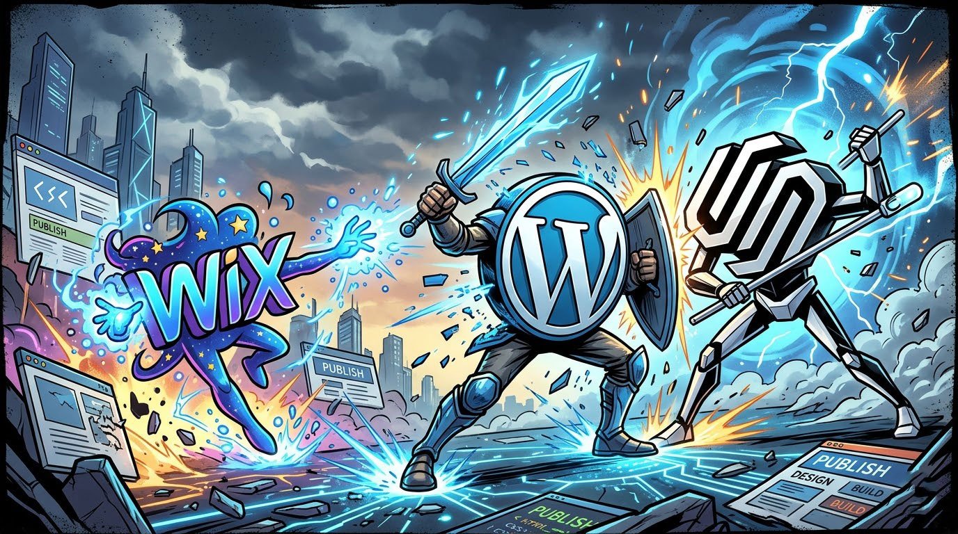 WordPress vs Squarespace vs Wix